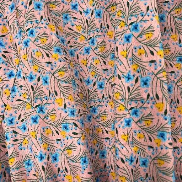 Our Heritage Pink Blue Floral‎ Long Sleeve Dress - Picture 3 of 12